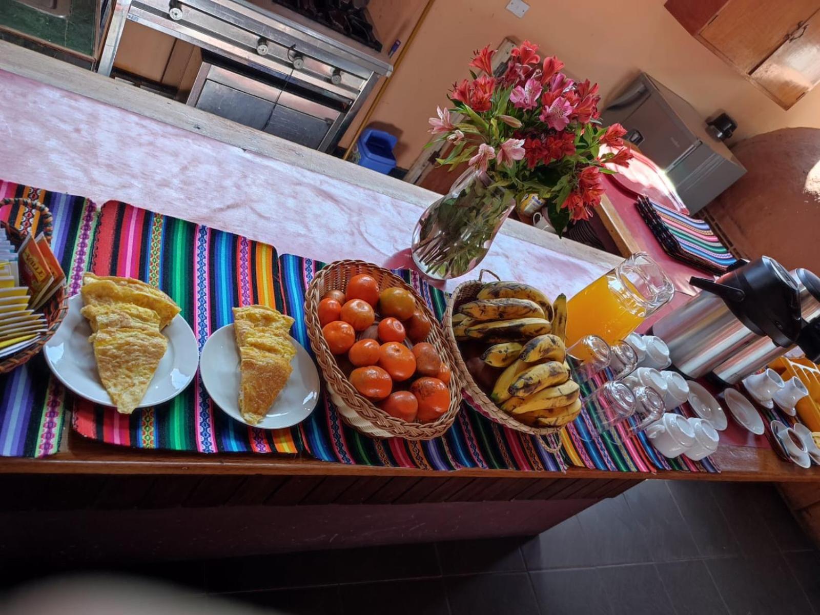 Hostal Con Vista A La Ciudad Santa Ana クスコ エクステリア 写真